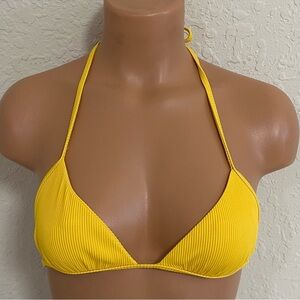 Beach Riot triangle rib bikini top NWOT